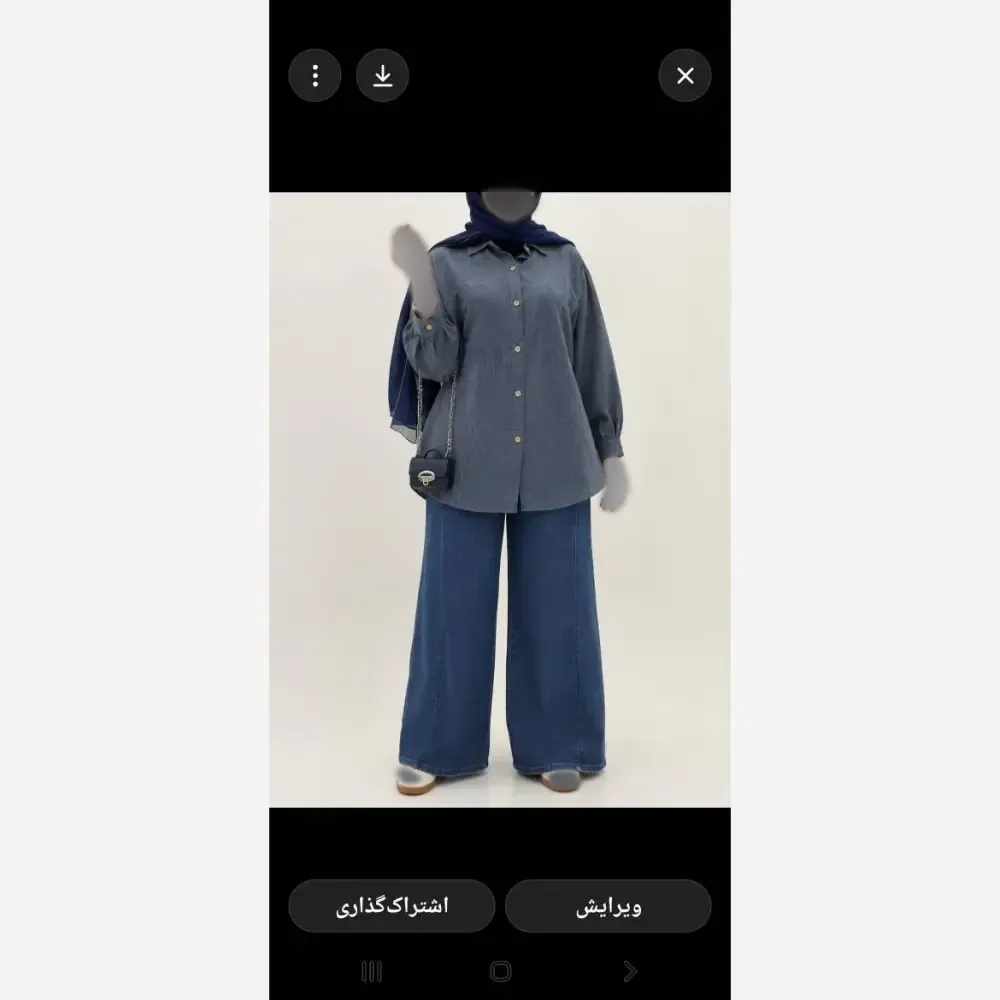 مانتو شانتون پشت دکمه زنانه مدل ارغوان سایز 40 تا 48