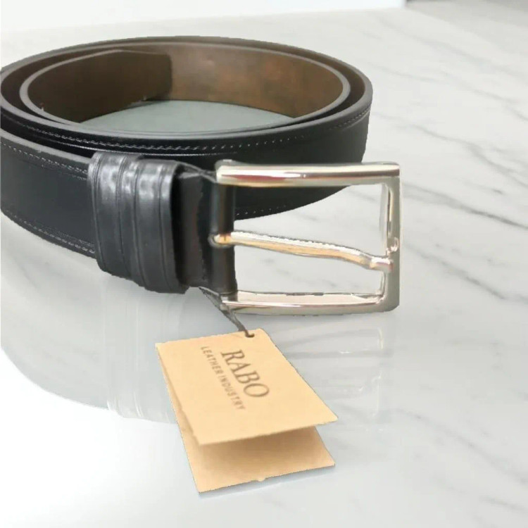 ست کفش مردانه مدل رویال کشی و کمربند چرم رابو