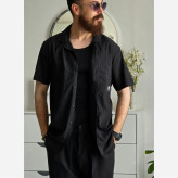 تاپ رکابی اسپرت پنبه کبریتی برند Pegador زنانه و مردانه رنگ مشکی و سفید