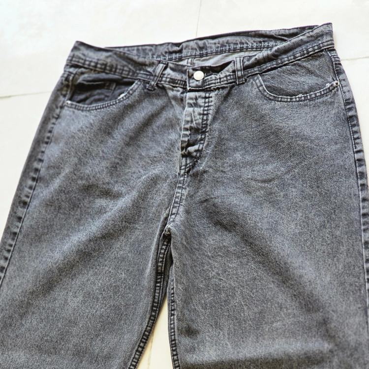 شلوار بگ مردانه پارچه کویر رنگ طوسی سایز 42 تا 50