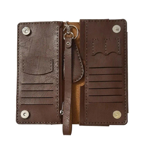 کیف پول و موبایل چرم دستدوز دارای جاکارتی، محل سیمکارت، مموری و جاکلیدی مناسب آقایان و بانوان