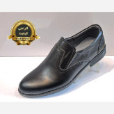 کفش اسپرت مردانه چرم صنعتی مدل رویال رنگ مشکی