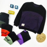 بلوز سلانیک پسرانه یقه گرد طرح MACHINIST آستین رگلان