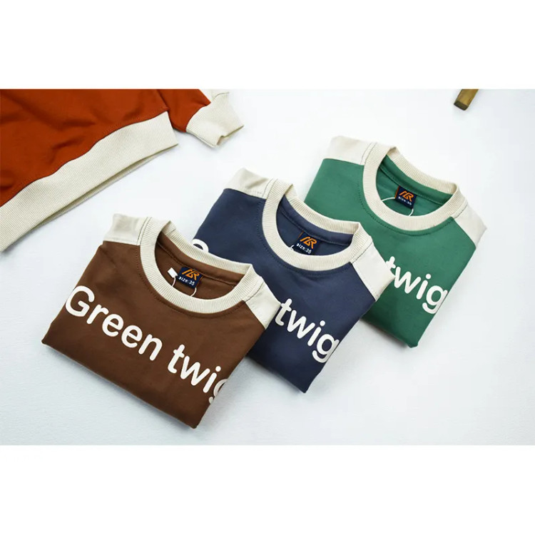 بلوز پسرانه یقه گرد پنبهای مدل 10817