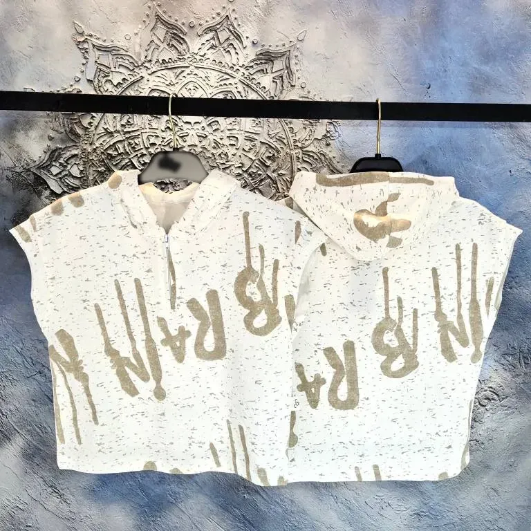 وست کلاهدار بچگانه و زنانه نخ پنبه ترک تابستانه سایز 3 تا 14 سال