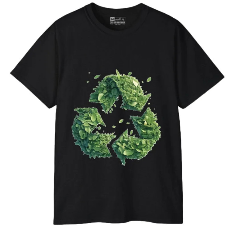 تیشرت آستین کوتاه مردانه پاد آفرین مدل طبیعت کد 538 طرح چاپ مقاوم نخ پلی استر