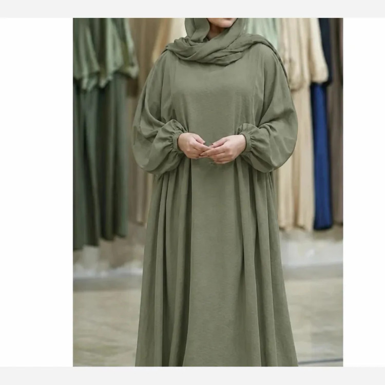 عبا زنانه مدل جمانه جنس شانتون صوفیا فری سایز