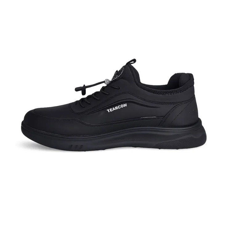 کفش روزمره مردانه یکسره چرم مصنوعی با زیره مقاوم پلی اورتان