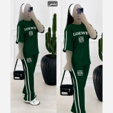 ست تیشرت شلوار زنانه ویسکوز پنبه فول کش لووه سایز 36 تا 46