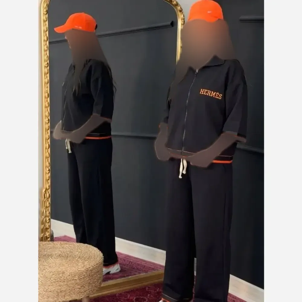 سوییشرت و شلوار هرمس مازراتی درجه یک مشکی فری سایز 38 تا 46