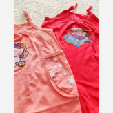 رامپر بندی نوزادی سرهمی بچگانه دخترانه پنبه ای چاپدار دوجیبرامپر