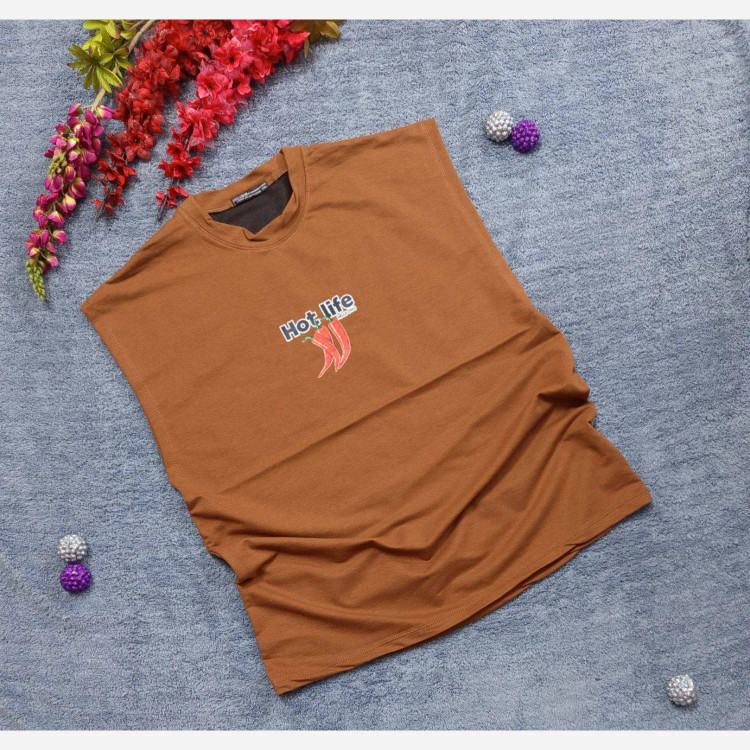 وست اسپرت سوپر نخ پنبه زنانه طرح فلفل سایز XL و 2XL