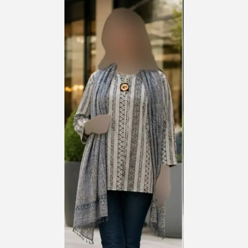 تونیک سنتی قواره دار تسلا وارداتی فری سایز