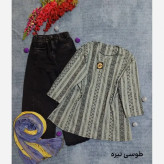 تونیک سنتی قواره دار تسلا وارداتی فری سایز