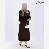 پیراهن مازراتی زنانه مدل نمناک فری سایز مشکی نسکافه ای سورمه ای موکا قهوه ای