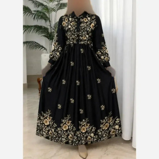 پیراهن زنانه زنبق جنس بوگاتی درجه یک فری سایز