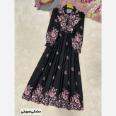 پیراهن زنانه زنبق جنس بوگاتی درجه یک فری سایز