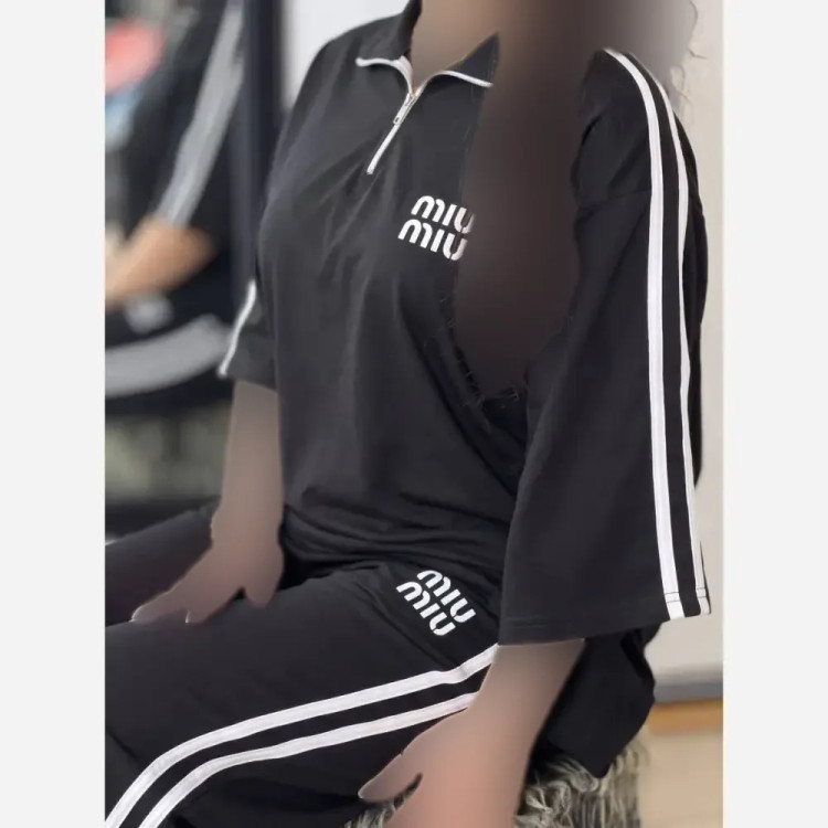 ست بارلی زنانه جنس پنبه گلکسی رنگ مشکی سایز فری اسگو