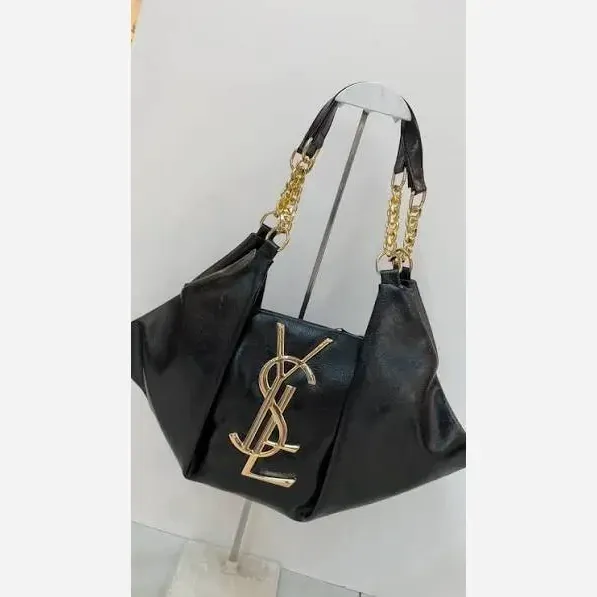 کیف یاشیل چرم با کیفیت مجلسی و اسپرت رنگ طلایی و نقره ای