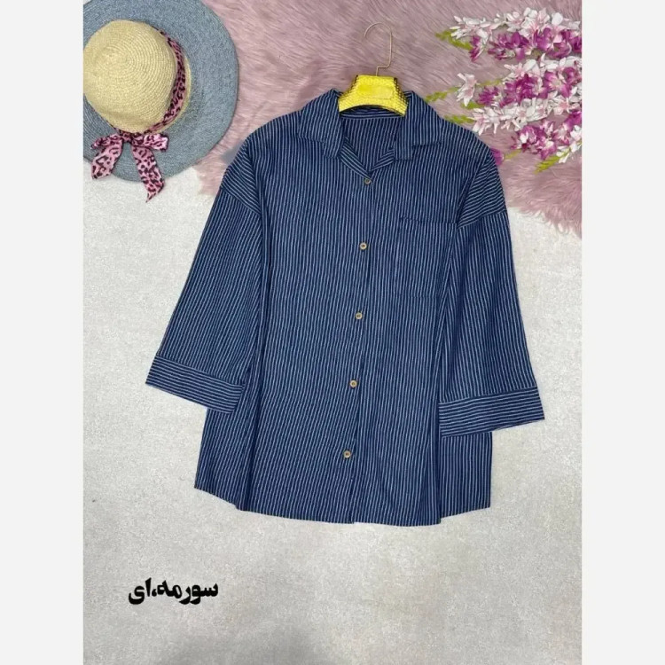 پانچ کیمونو مایا جنس مراکشی مشکی سورمه ای فری سایز 40 تا 50