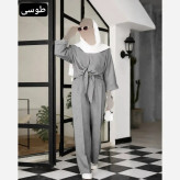 ست شومیز شلوار نگار جنس دلتا کراش فری سایز