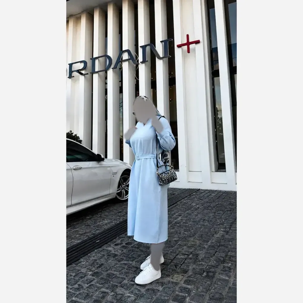 کفتان پیراهنی زنانه شانتون نخ درجه یک مدل چشمه فری سایز