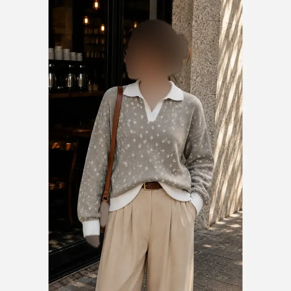 پلو بافت ملیسا زنانه یقه گرد فری سایز بافت اکریلیک