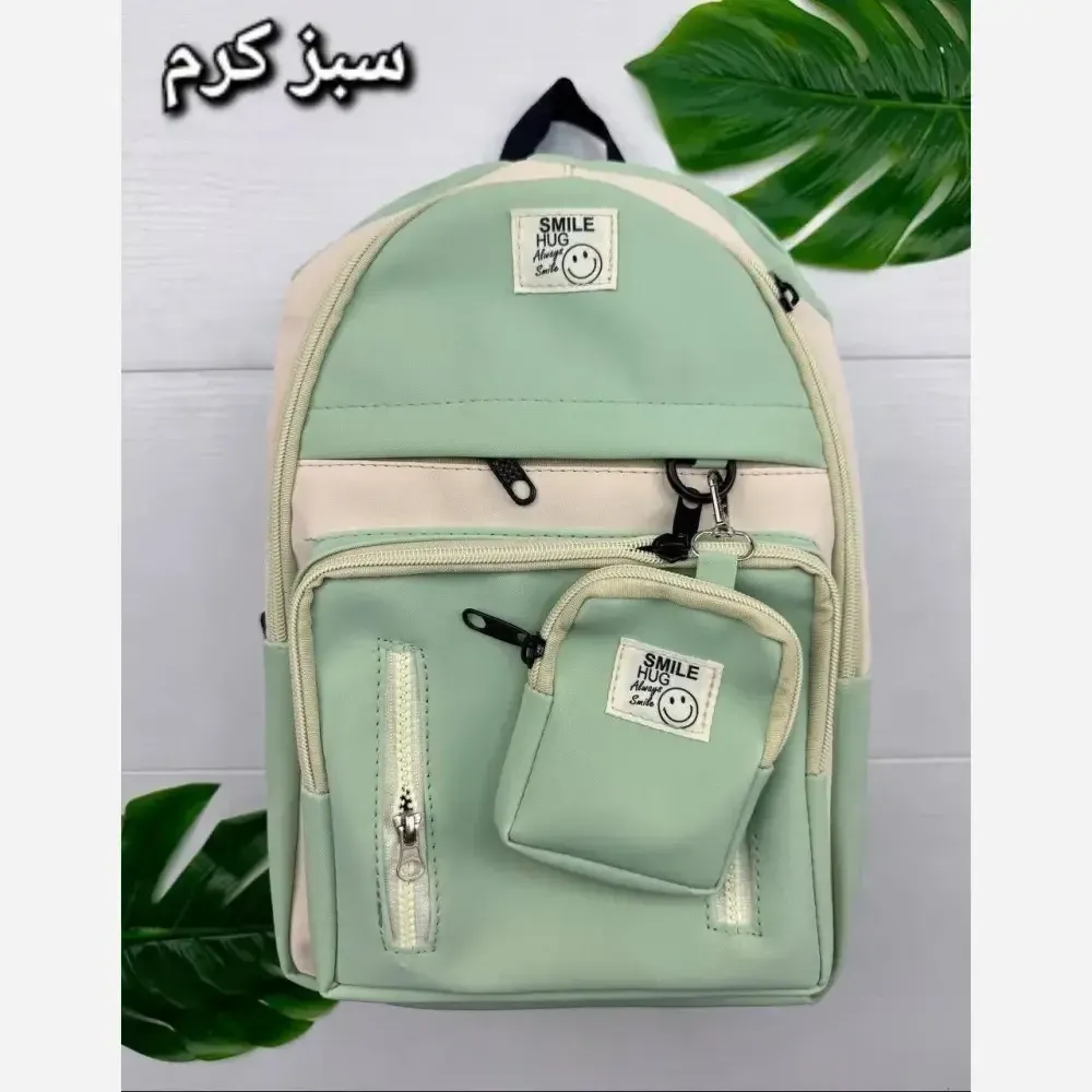 کوله پشتی زرین دیبا ضد آب 3 زیپ با جای قمقمه