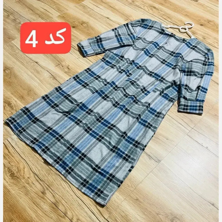 کفتان چهارخونه پشمی زنانه فری سایز 38 تا 48