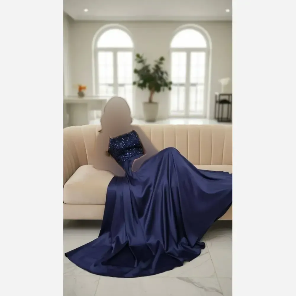 ماکسی مجلسی مدل آرمیتا ساتن آمریکایی و پولک مخمل مشکی نقره ای سایز 38 تا 46
