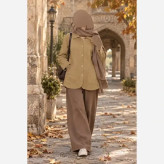 مانتو پاییزه مخمل کبریتی وارداتی فری سایز تا 48