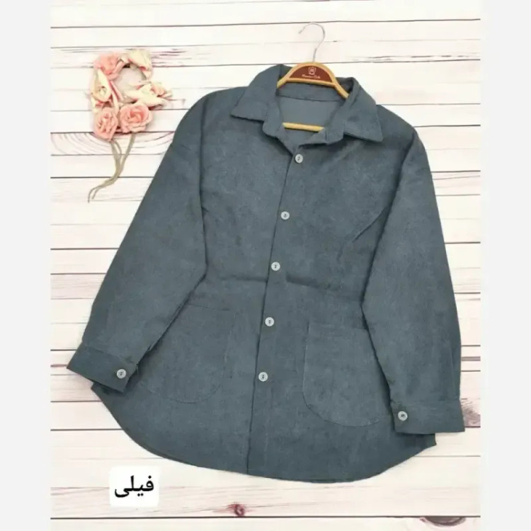 مانتو پاییزه مخمل کبریتی وارداتی فری سایز تا 48