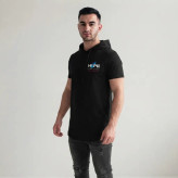 تی شرت مردانه آستین کوتاه الیاف نخی کلاه دار مدل HOPE جین وست