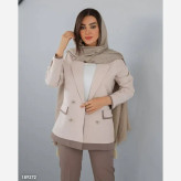 ست کت و شلوار لنین تابستانه مدل سوری رنگ نسکافهای و سبز سایزبندی