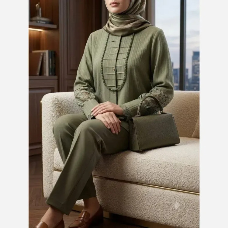 شومیز زنانه مدل آیجان جنس پارچه توکی سایز 36 تا 56