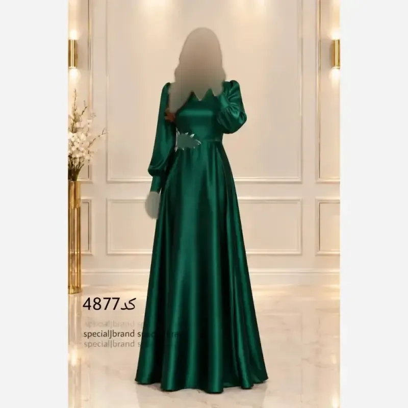 ماکسی مجلسی زنانه پولکی ساتن کش قد 160