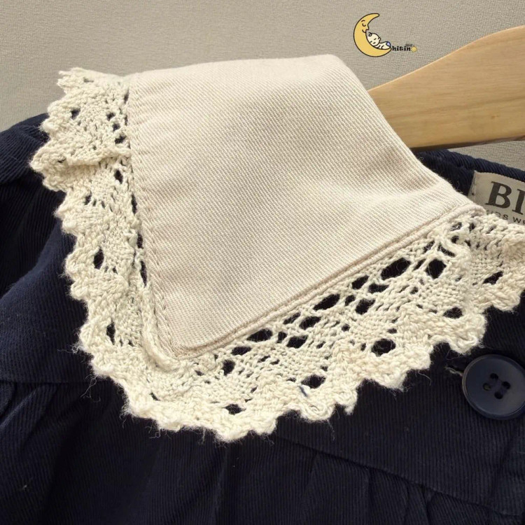 پالتو کتان دخترانه آستر خز پاییزه و زمستانه