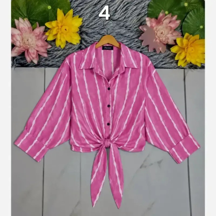 شومیز گره ای جنس الیزه درجه یک مناسب سایز 38 تا 50