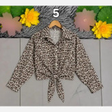 شومیز گره ای جنس الیزه درجه یک مناسب سایز 38 تا 50